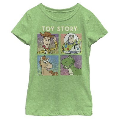 Girl's Toy Story Four Buds Panels T-shirt - Green Apple - X Large : Target