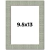 PosterPalooza | Photo Size Sculpted Blue Picture Frame - UV Acrylic, Foam Board Backing, Hanging Hardware - 2 of 4