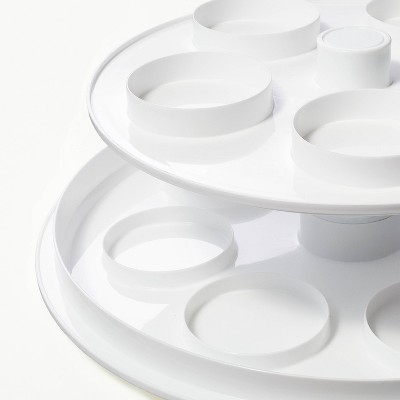 Round Cake Carrier White/Clear - Figmint&#8482;