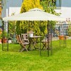 Costway 2 Tier 10'x10' Patio Gazebo Canopy Tent Steel Frame Shelter Awning - 4 of 4