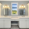 LLHZSY Bathroom Vanity Wall Light Brass 3-Light Conical Milky White Glass Sconces - 4 of 4