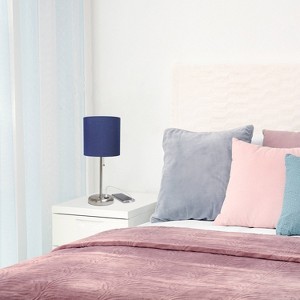 Creekwood Home Contemporary Bedside Table Lamps with USB Port - 1 of 4