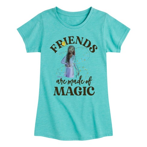 Girls' - Disney - Friends Are Made Of Magic Fitted Short Sleeve Graphic T-Shirt - image 1 of 4