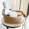BRINJOY Beautiful Storage Basket Set of 5 - Sturdy Cotton Rope Baskets for Shelves Are Perfect for Organizing Your Home - 4 of 4