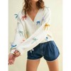 Women's Bow Beauty Cardigan - Cloud Ten - 4 of 4