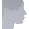 Jet Black & Montana Blue Crystal Earrings - 2 of 2