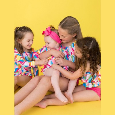 RuffleButts Toddler Girls Flounce Bikini - Tropical Adventure, 4T — фото 7