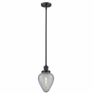 Geneseo - 1 Light Stem Hung Mini Pendant In Industrial Style-8.5 Inches Tall and 6.5 Inches Wide - 1 of 1