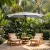 Hyleory 10FT Market Umbrella for All Seasons, 6 Iron Core Ribs, Size: 120" x 96" - 2 of 4