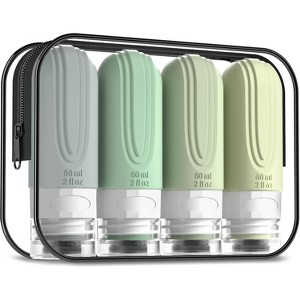 6oz Toiletry Bag Large Travel Bottles for Toiletries, BPA Free Leak Proof Tubs Refillable Liquid Traveler Accessories - 1 of 4