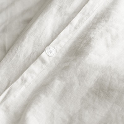 Cream Twin/Twin XL French Linen Duvet Cover