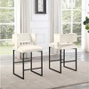 Best Master Furniture,Lynx Black Velvet Bar Stools (Set of 2) - 3 of 3