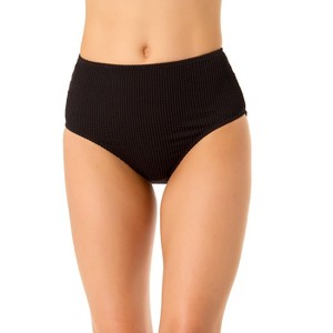 Anne Cole Women's Live In Color Textured High Waist Swim Bottom - 1 of 4
