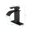 PAGED Single Handle Bathroom Sink Faucet,Waterfall Spout Bathroom Faucet for Home Sinks - 3 of 4