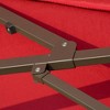 Kumasinova 15FT Steel Large Patio Umbrella with Base Included, Rectangular Outdoor Umbrella with Dual-Sided,Beach Umbrella for Deck Pool Patio - 4 of 4