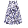 Collections Etc Tie Waist Tiered Abstract Paisley Pattern Skirt - 4 of 4