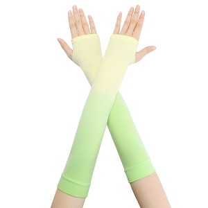 INSPIRE CHIC Women's Gradient Color Fingerless Slim Fit Arm Sleeves 1 Pair - 1 of 4