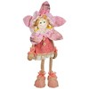 Northlight 13.5" Pink, Cream and Tan Spring Floral Standing Sunflower Girl Decorative Figure - 4 of 4