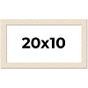 PosterPalooza | 20x10 Wide Barnwood Picture Frame, UV Acrylic, 6 Finishes - Grey, Brown, White, and Black - 2 of 4