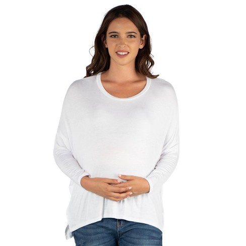 Long Sleeve Casual Woven Maternity Shirts - Isabel Maternity By