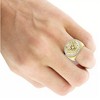 Pompeii3 3/8Ct Men's Diamond Lion Head Pink Ring in 10k White or Yellow Gold - 4 of 4