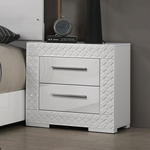 Sapphtopaz Night Stand with Drawers and Handles Wood Nightstand Entryway Table for Bedroom, Living Room - 1 of 4
