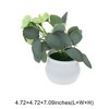 Unique Bargains Artificial Plants 5-Stem Rose Plastic 4.72"x4.72"x7.09" 1 Pcs - 3 of 4