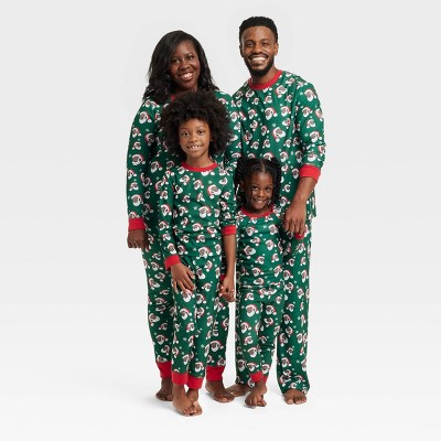 Greentop Gifts Santa Print Matching Family Pajama Set - Green : Target