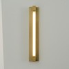 Rennnsan Pelwyn 23" W Hardwired Rotatable Liner Modern Industrial LED Dimmable Wall Sconce Vanity Light in Gold - 2 of 4