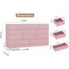 12 Drawer Dresser for Bedroom with Power Outlet, 61 Inch Wooden Storage Cabinet for Bedroom, Closet, or Living Room - 2 of 4
