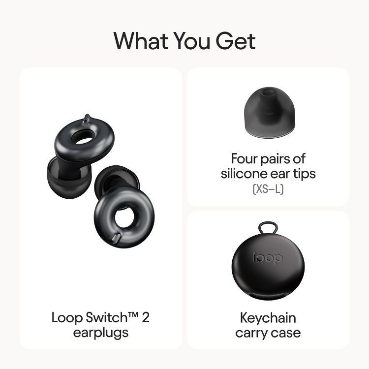 Loop Switch™ 2 Earplugs for Adjustable Volume Control and Instant Noise Relief, 4 of 12