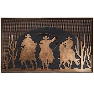 The Lakeside Collection Home on the Range Set of 2 Stair Treads and Doormat - 1 of 3