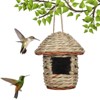 ZACHVO Handmade Natural Grass Bird Nest - Ideal for Parrots, Conures, and Lovebirds - 2 of 4