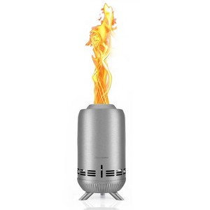 EchoSmile 5.9 in. Stainless Steel Wood Outdoor Portable Tabletop Fire Pit - 1 of 4