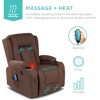Best Choice Products Electric Power Lift Linen Recliner Massage Chair Furniture w/ USB Port, Heat, Cupholders - 4 of 4