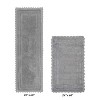 Lilly Crochet Collection 100% Cotton Tufted Reversible 2-Piece Bath Rug Set – Super Absorbent, Machine Washable Bathroom Mats with Crochet Pattern - 2 of 4