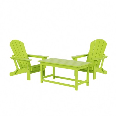 WestinTrends  3-Piece Outdoor Paio Adirondack Conversation Set