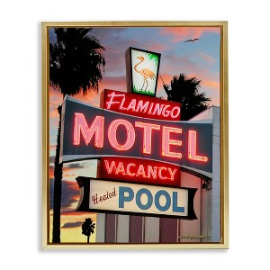 Stupell Industries Tropical Flamingo Motel, 25" x 31" - 1 of 4