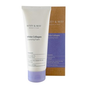 Mary&May White Collagen Cleansing Foam (5.07 oz) - Refresh your