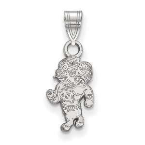 Black Bow Jewelry 14k White Gold North Carolina Tar Heels NCAA Small Pendant - 1 of 3