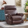 Bestier Genuine Leather Power Lift Recliner Chair with USB Port, Luxury Rocker Glider Recliners Sofa with Massage for Living Room Bedroom Home Theater - 2 of 4