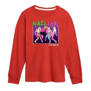 JoJo Siwa Peace Love Dance Long Sleeve Graphic T-Shirt - Red - 4T - 1 of 3