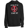 Seven Times Six Marvel Deadpool Hoodie Men's Normal People Scare Me Long Sleeve Sweatshirt Black - 2 of 4
