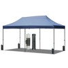 PAGED 10x20 Canopies and Gazebos with 6 Sidewalls, UV and Waterproof Protection, 3 Height Adjustable Outdoor Tent for Weddings, Beach, Khaki - 3 of 4
