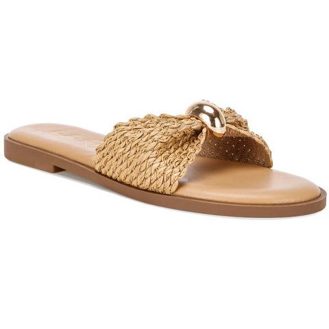 Обувь London Rag Womens Onawa Woven Strap Slip On Flats 9