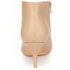 Allegra K Women's V-Shape Cutout Pointy Toe Stiletto Heels Ankle Booties - 3 of 4