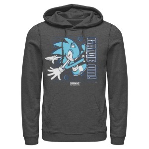 Mens Sonic the Hedgehog Game On Pose Lightweight Hoodie - 1 of 4