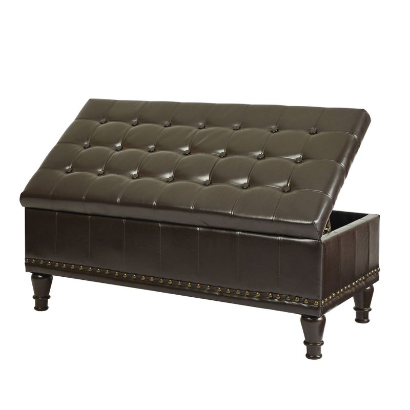 Caldwell Storage Ottoman Bonded Leather - INSPIRED by Bassett, 6 of 8
