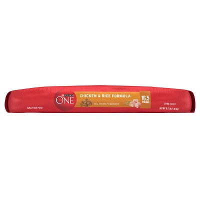 Purina ONE Chicken & Rice Formula Dry Dog Food for Adult Dogs - 16.5 lb Bag