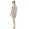 White Mark Women's Waffle Pajama Set - 2 of 4